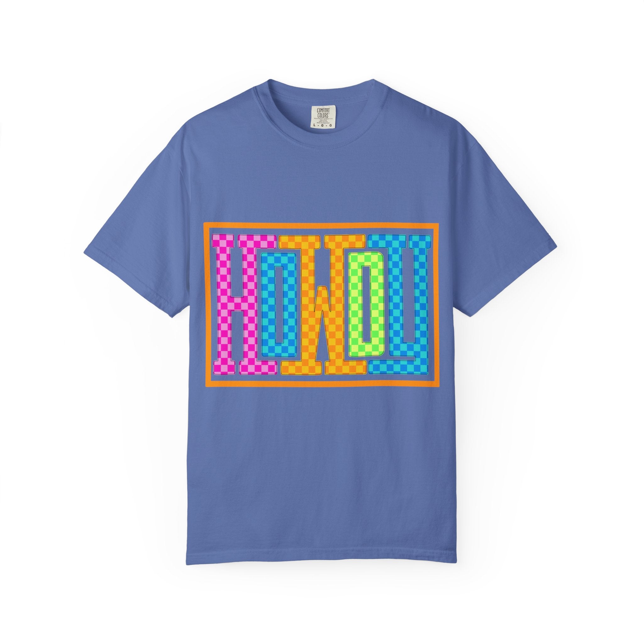 Retro Checkerboard Howdy Tee