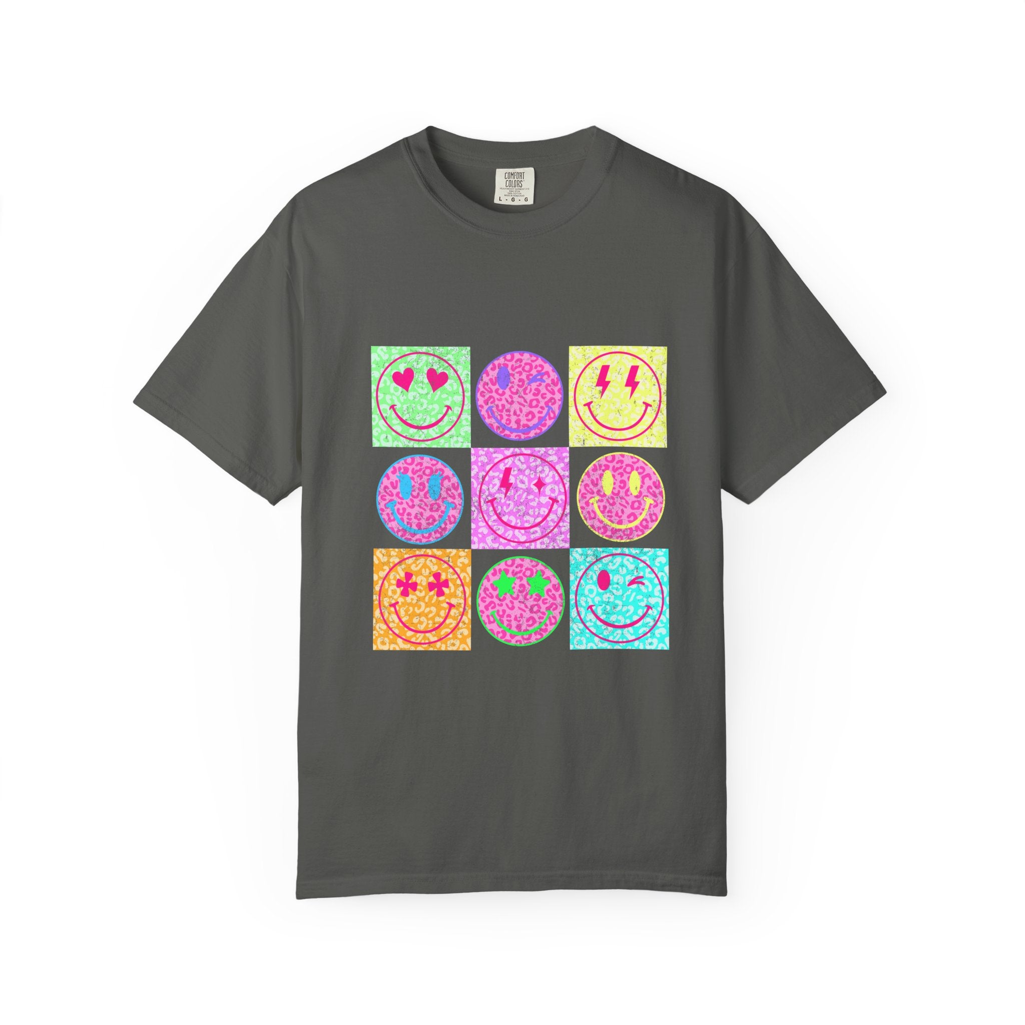 Neon Retro Smileys Tee