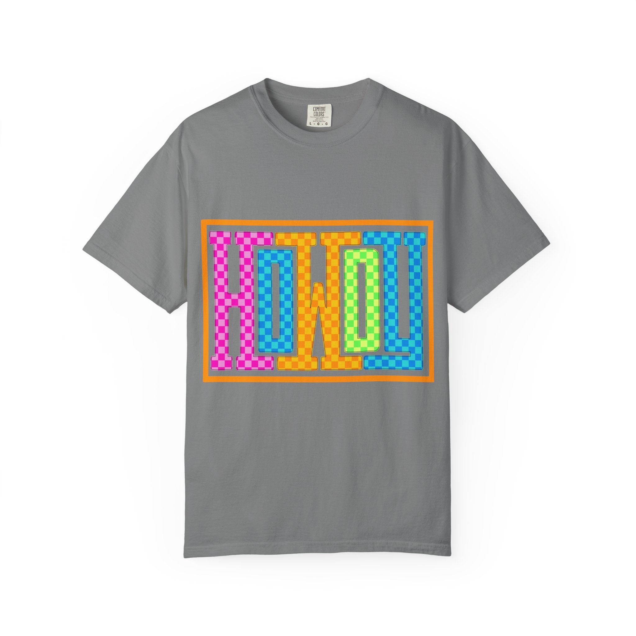Retro Checkerboard Howdy Tee