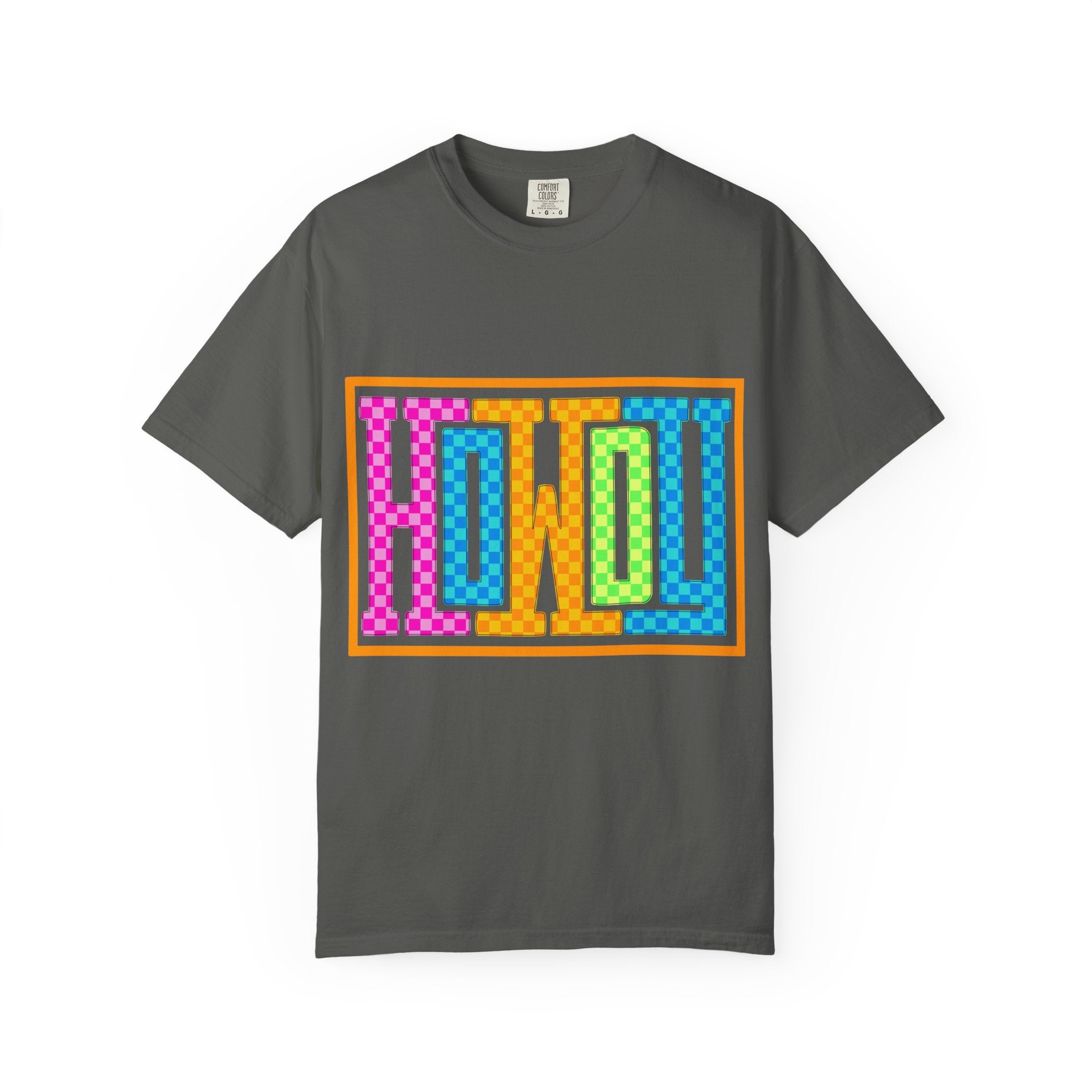 Retro Checkerboard Howdy Tee