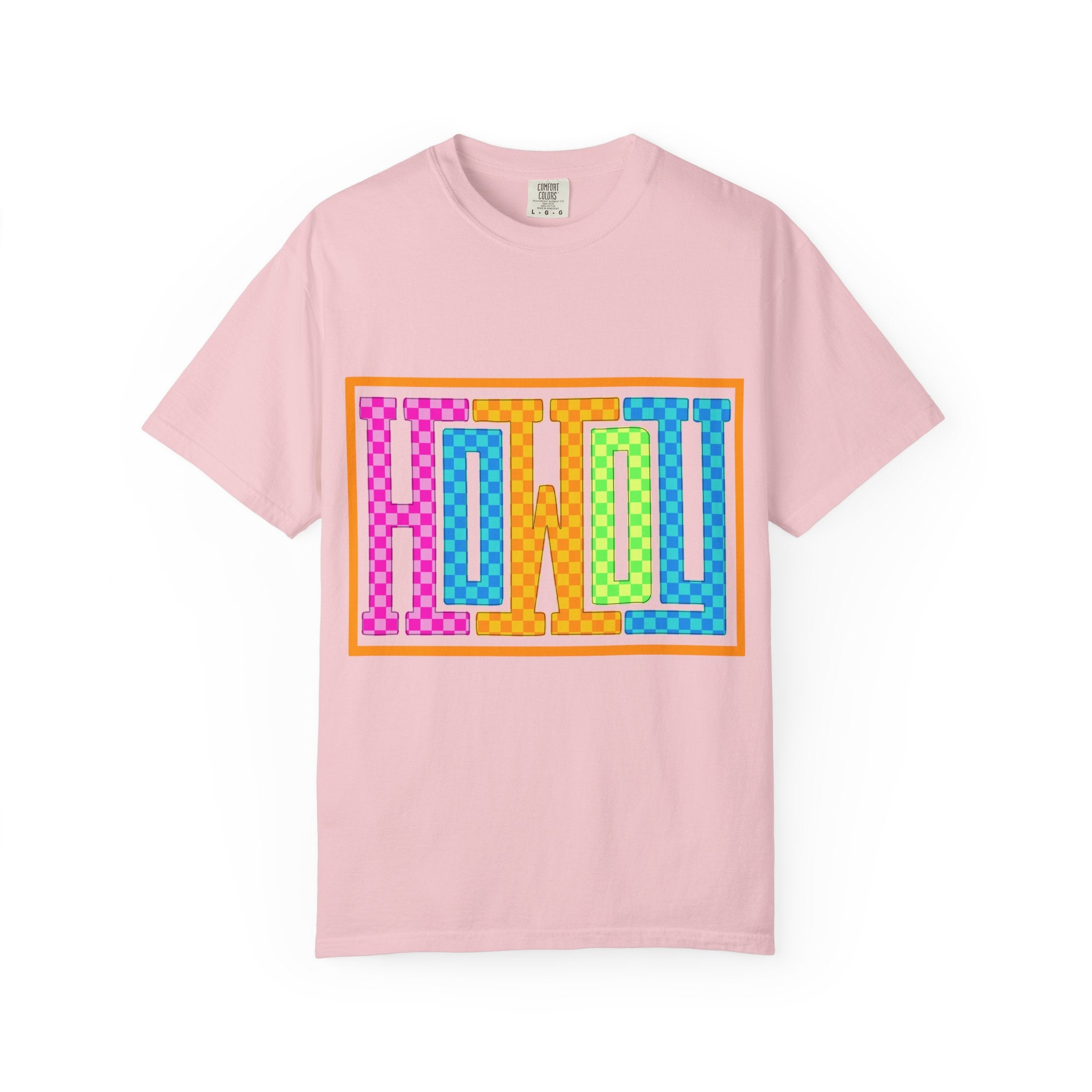 Retro Checkerboard Howdy Tee