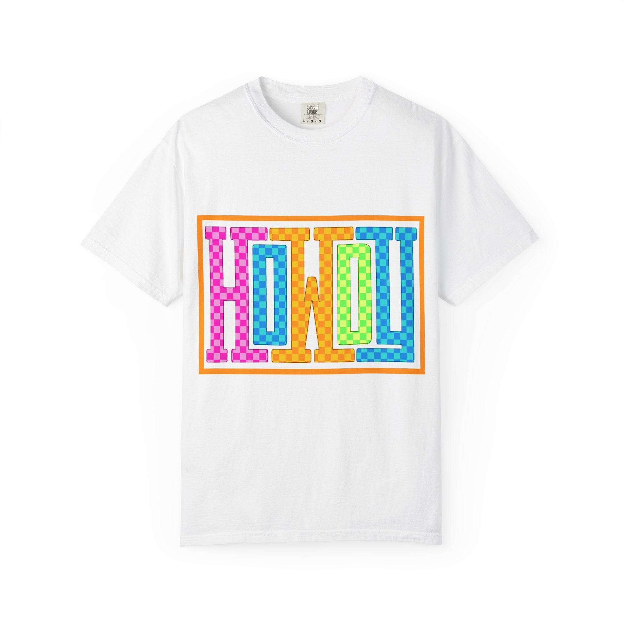 Retro Checkerboard Howdy Tee