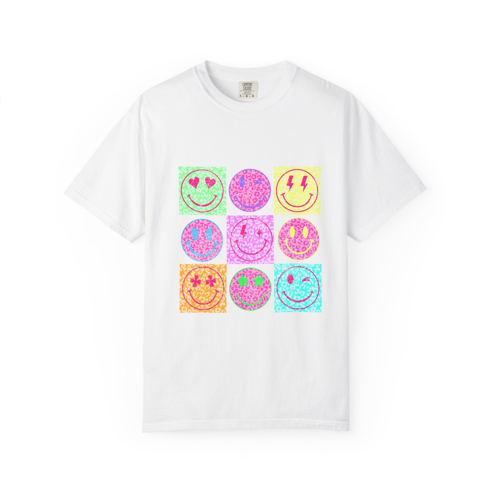 Neon Retro Smileys Tee