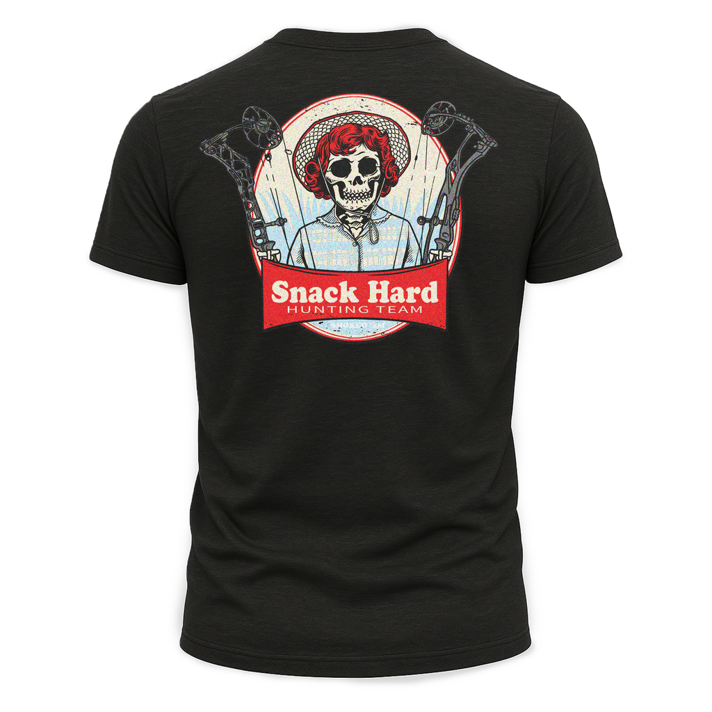 "Snack Hard Hunting Team" Tee (Front & Back Design)