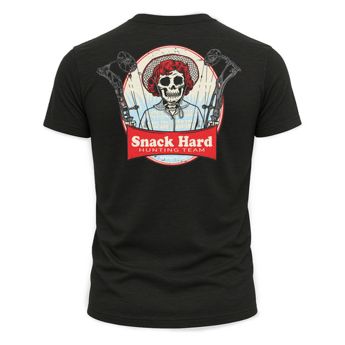 "Snack Hard Hunting Team" Tee (Front & Back Design)