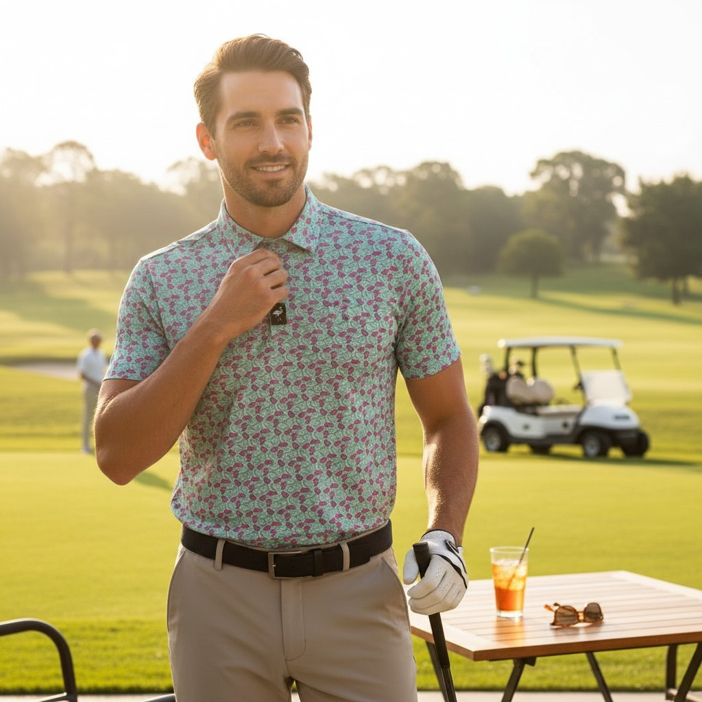 Men's Frosted Animal Cookies Golf Polo